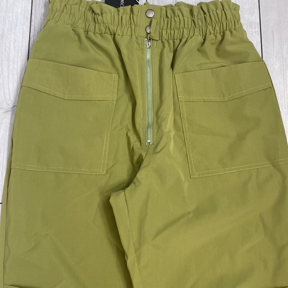 Elastic High Waisted Trouser Paper Bag Pants - Picture 8 of 12